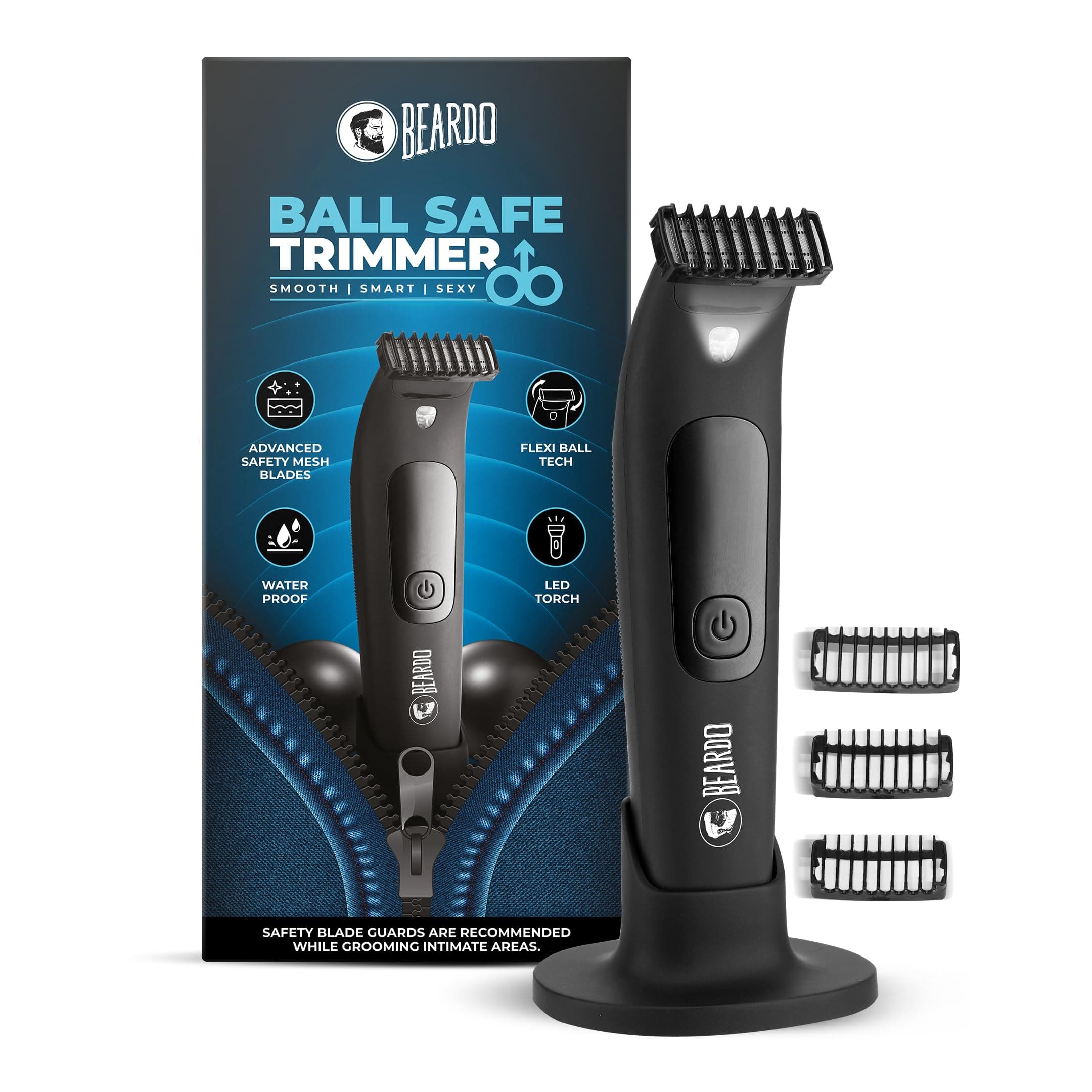 BEARDO Ball Safe Trimmer for Men, Fast Charging Body Trimmer