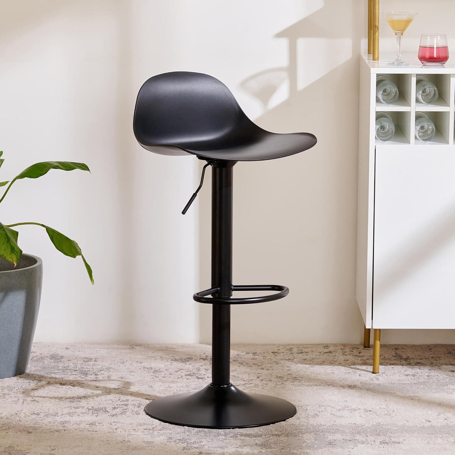Home Centre | Vento Bar Chair | Metal Bar Stool | Black | 1 Year Warranty at ₹2782 (78% Off) – Amazon