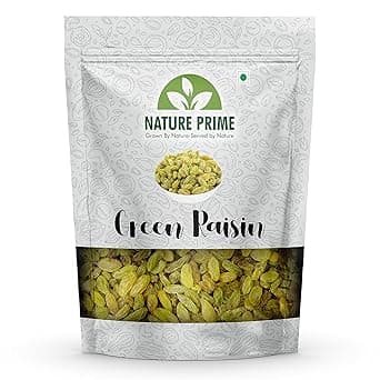 Nature prime raisins 1 kg| kismis | Rich in Iron & Vitamin B | Seedless Green Kishmish | Healthy Snacks | Dry Fruits at ₹249 – Amazon