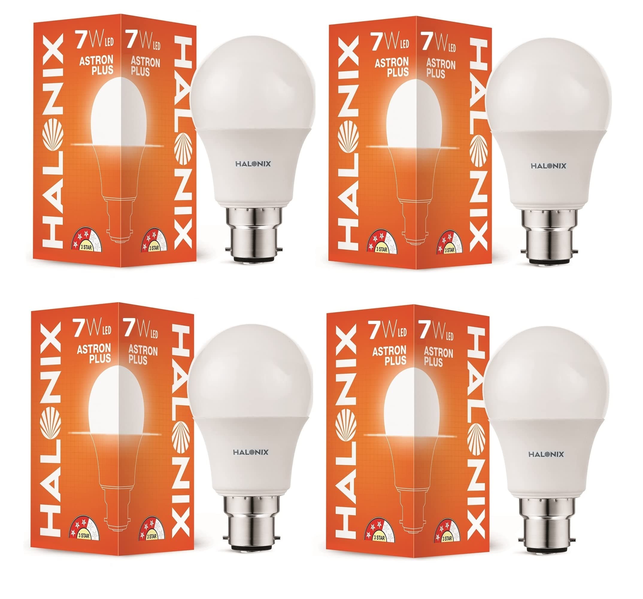 Halonix Photon Plus B22 7W LED Bulb (Pack) @ ₹199