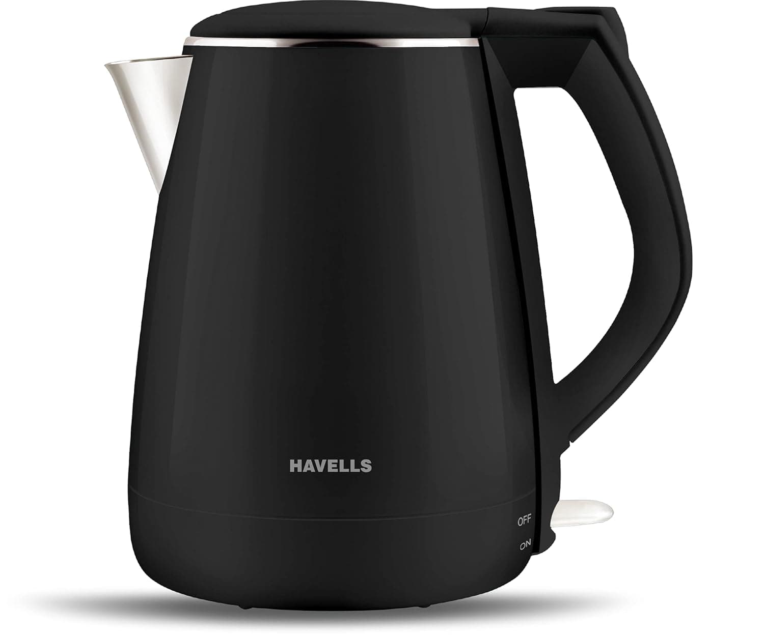 Havells Aqua Plus Electric Kettle 1.2 Litre, 1250 Watt | 304 Stainless Steel Inner Body | Cool Touch Body | Auto Shut-Off |Wider Mouth|2 Years Door Step Warranty by Havells (Black) at ₹1399 – Amazon
