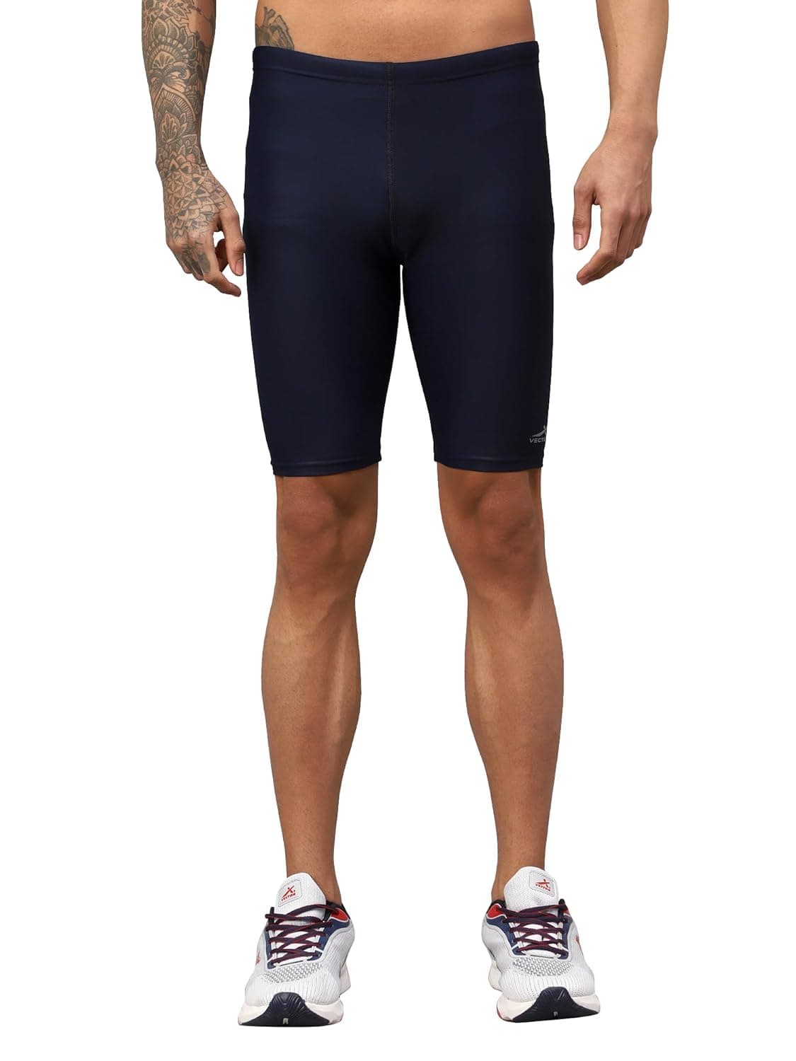 Vector X Unisex Adults Compression Bottom Sports Shorts Body fit Ideal for Cycling,Swimming, Skating, Gym, Fitness (S) Navy at ₹175 – Amazon