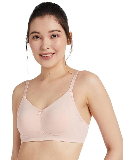Amazon Brand - Symbol Women's Cotton Stretch Non Padded Wire Free Full Coverage Lift Up Bra at ₹199 – Amazon