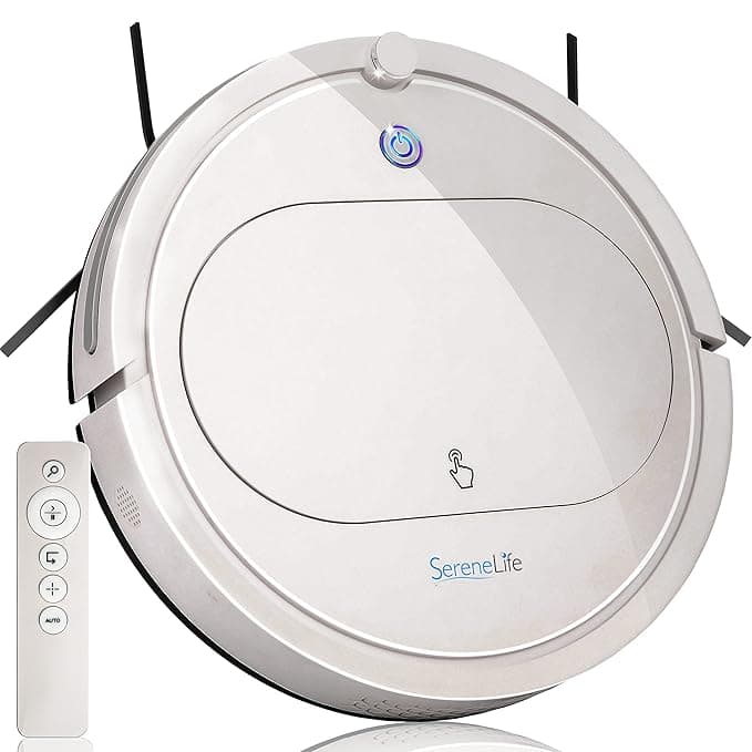 PURE CLEAN Robot Vacuum Cleaner with Remote Control, Smart Robotic Machine Automatic Floor Cleaning Robo Vac with Dry Mop for Clean Home Carpet Hard Wood Tile Pet Hair at ₹3890 – Amazon