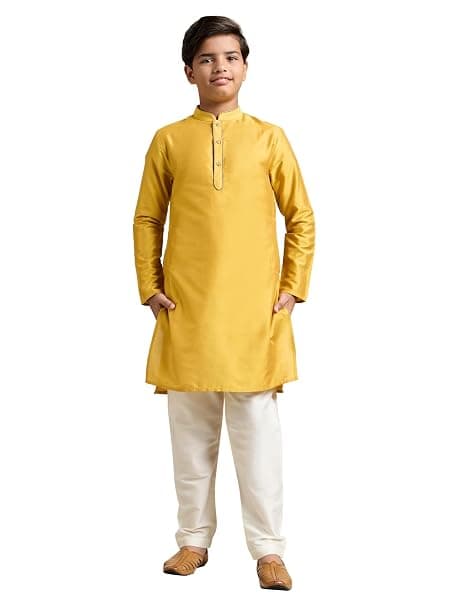 Amazon Brand - Symbol Boy's Festive Rayon Kurta Pajama Set at ₹499 – Amazon