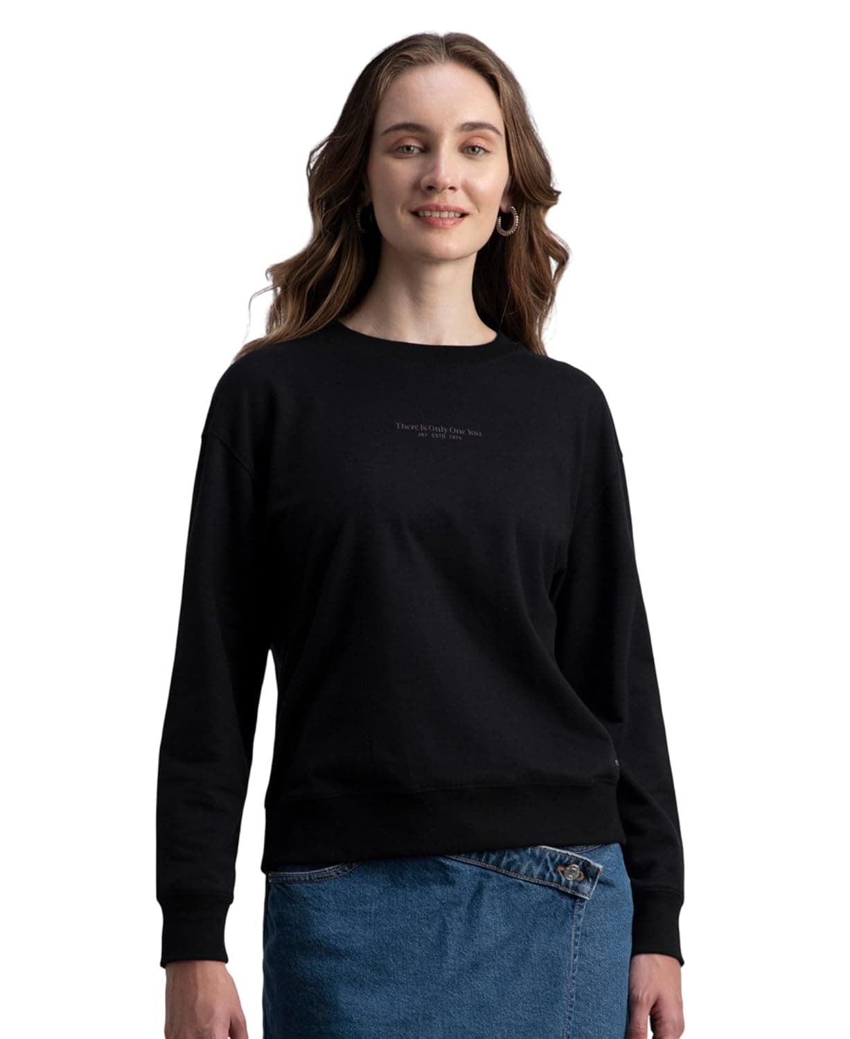 Jockey A191 Women Super Combed Cotton French Terry Fabric Printed Sweatshirt at ₹370 – Amazon