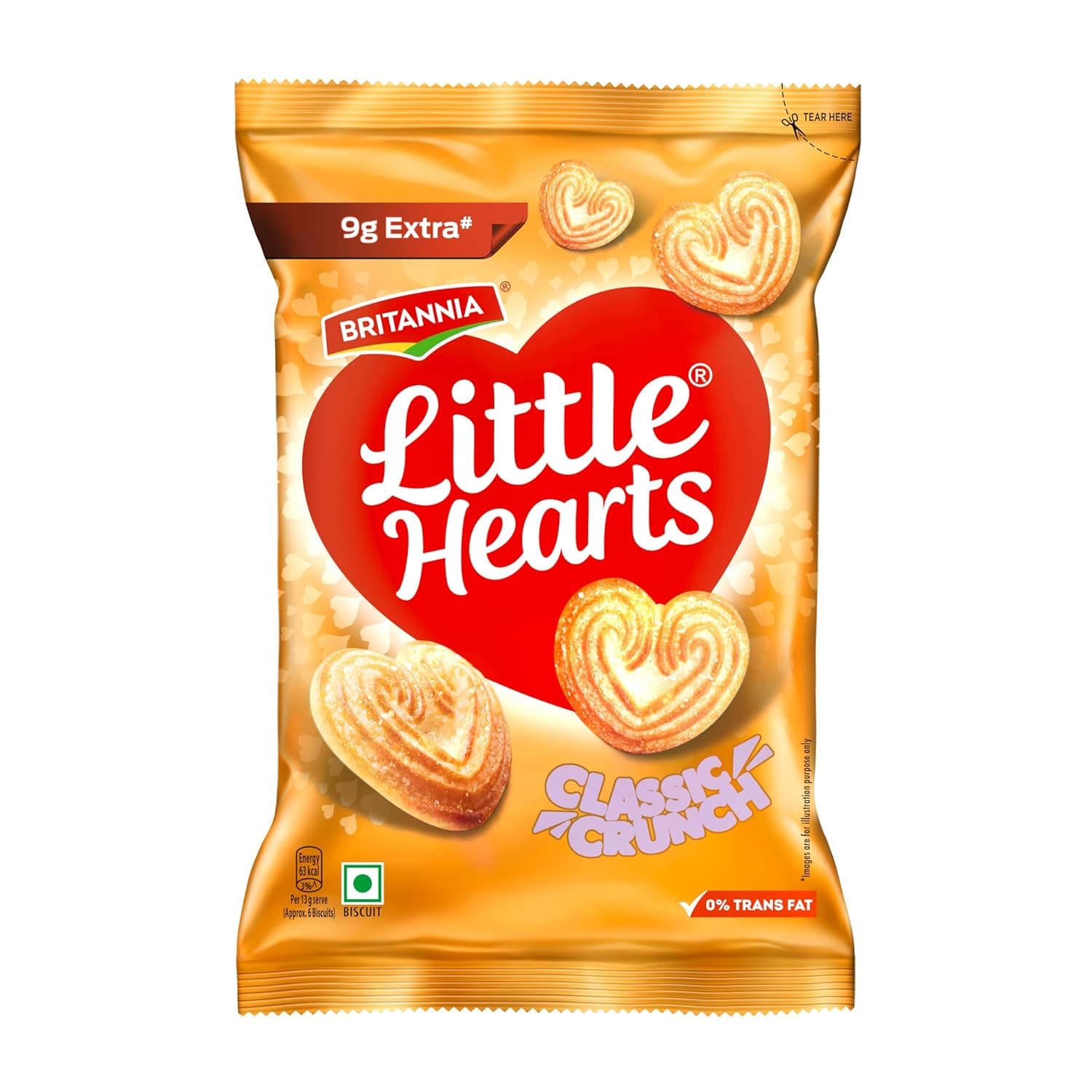 Britannia Little Hearts, 75g at ₹21 – Amazon