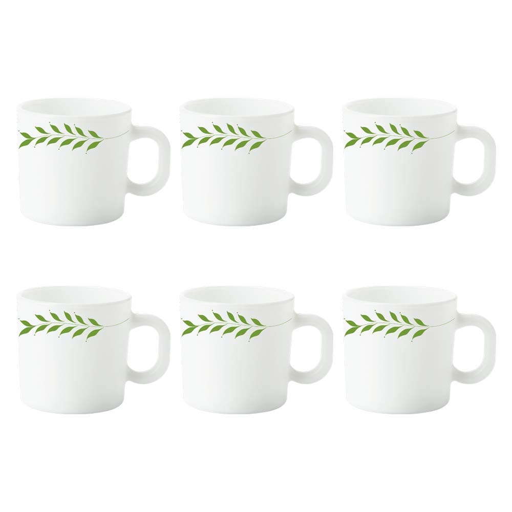 Larah by BOROSIL Botanica Opalware Mug Set (White) - 6-Pieces at ₹272 – Amazon