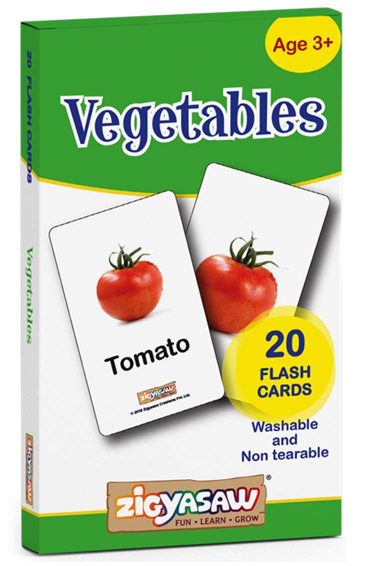 Zigyasaw Vegetables Flash Cards at ₹50 – Amazon