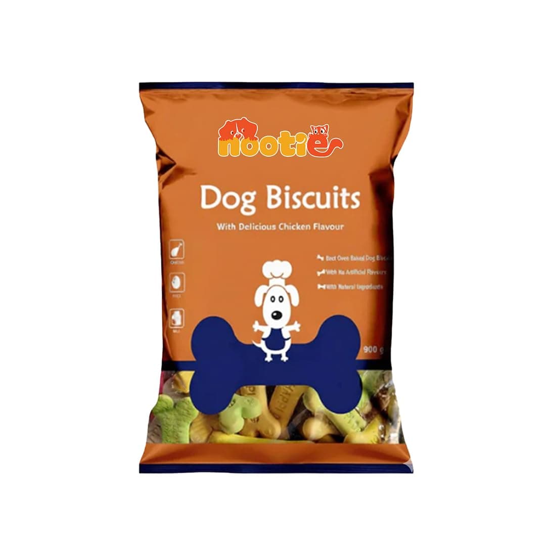 Nootie Chicken Dog Biscuits- Mixed Flavour for Adult Dogs, P at ₹88 – Amazon