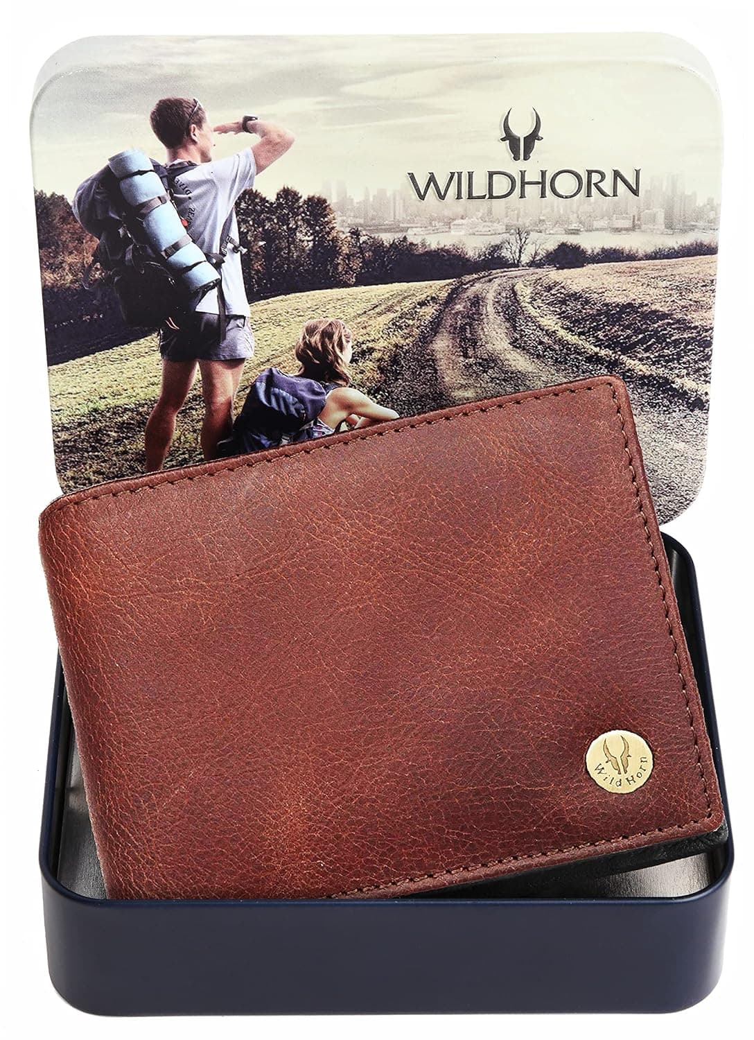WildHorn Brown Leather Wallet for Men I Ultra Strong Stitching I 6 Card Slots I 2 Currency & 2 Secret Compartments I 1 Coin Pocket at ₹299 – Amazon