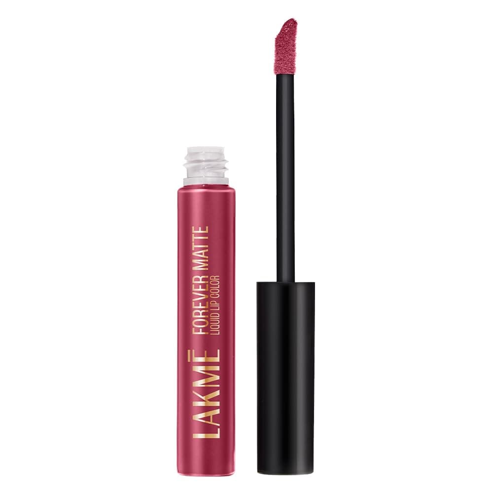 Lakm Forever Matte Liquid Lip Colour, Pink Glam, 5.6 ml at ₹92 – Amazon
