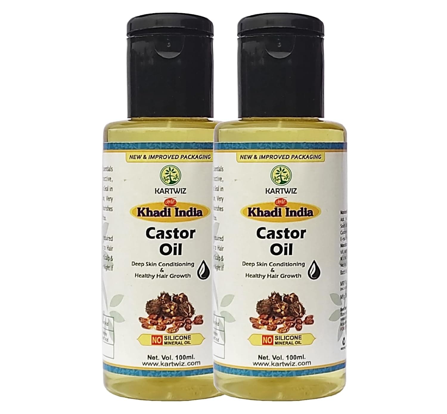 herbal Castor Oil, 200ml (Pack of 2) at ₹138 – Amazon