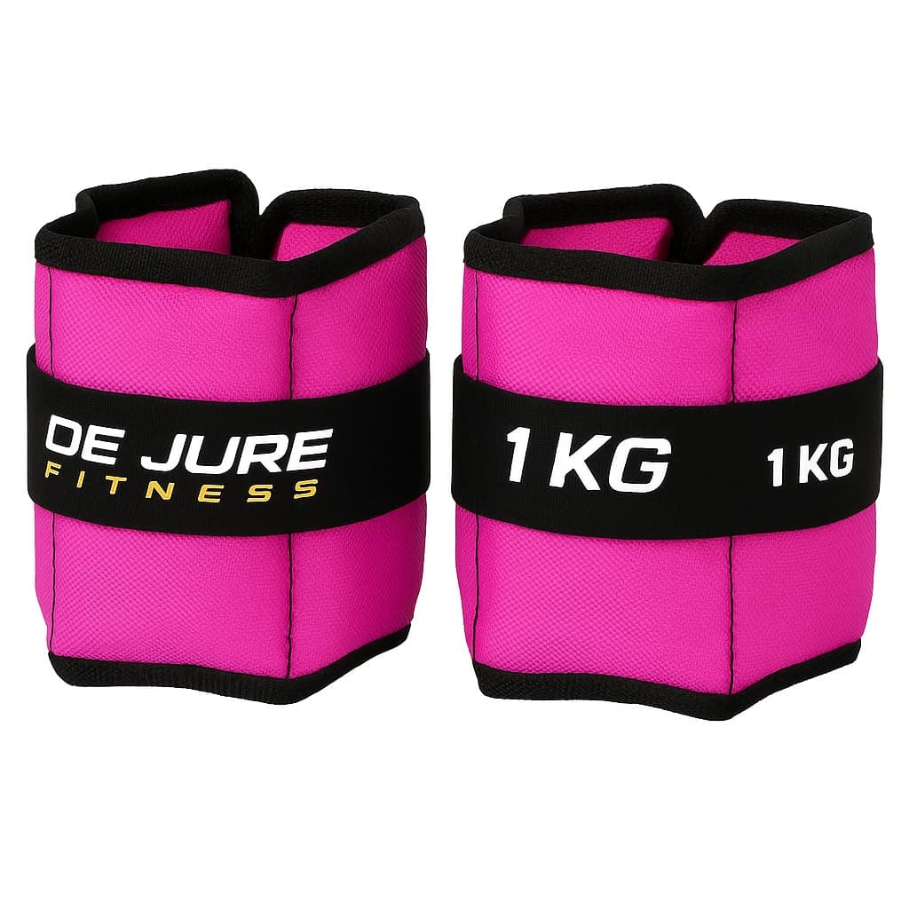 De Jure Fitness Adjustable Ankle & Wrist Weights Pair (1KG x 2) for Men & Women | Strength Training, Walking, Running, Workout, Yoga | Comfo at ₹239 – Amazon