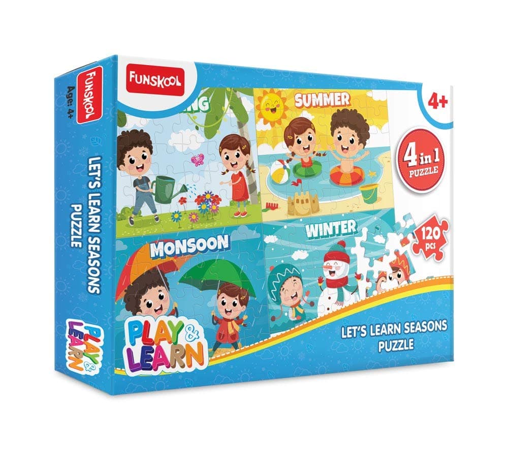 Funskool - Play & Learn Funskool Play & Learn-Seasons,Educational,120 Pieces,Puzzle,for 4 Year Old Kids and Above,Toy at ₹132 – Amazon