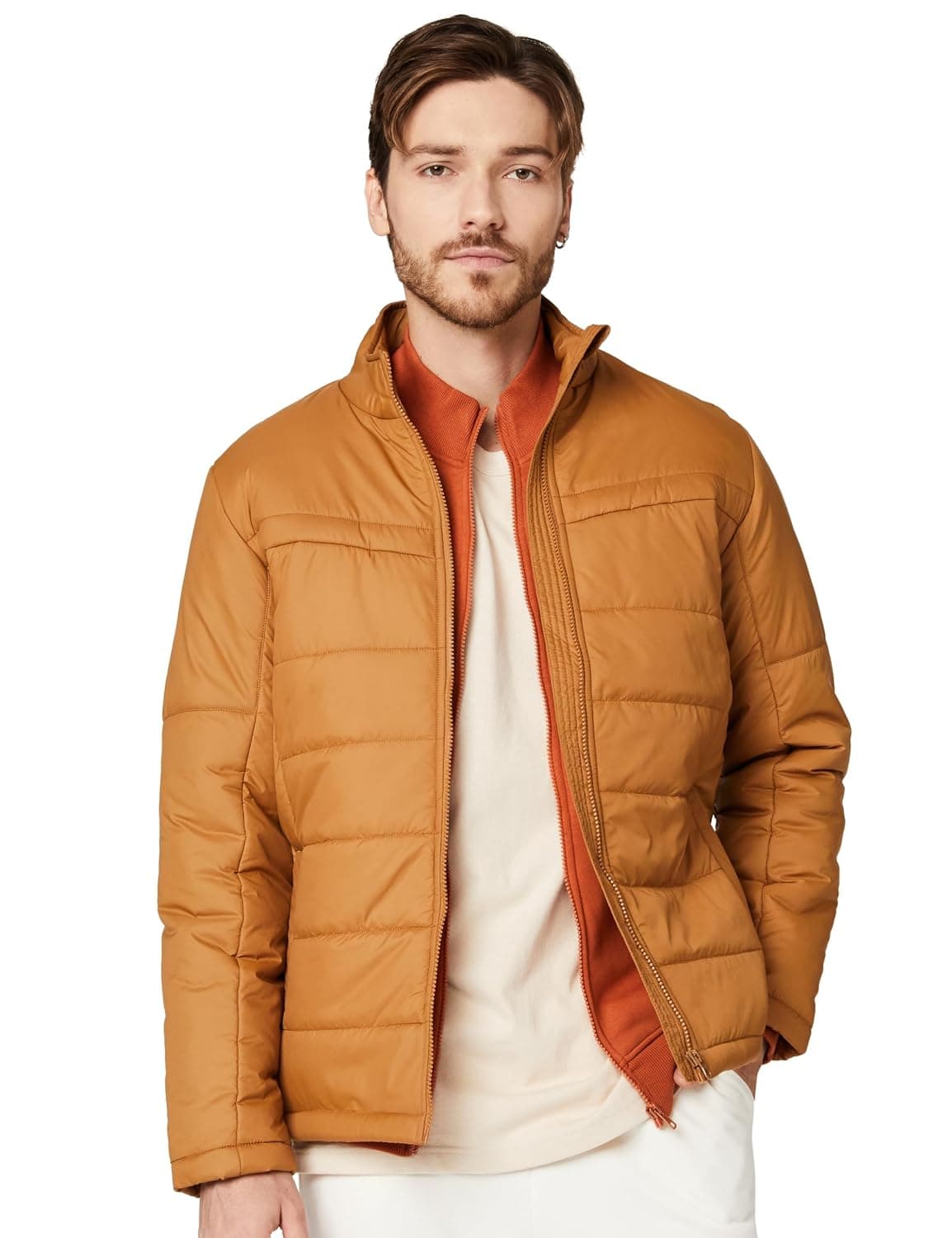 Symbol Men's 100% Polyester Regular Quilted Jacket at ₹629 – Amazon