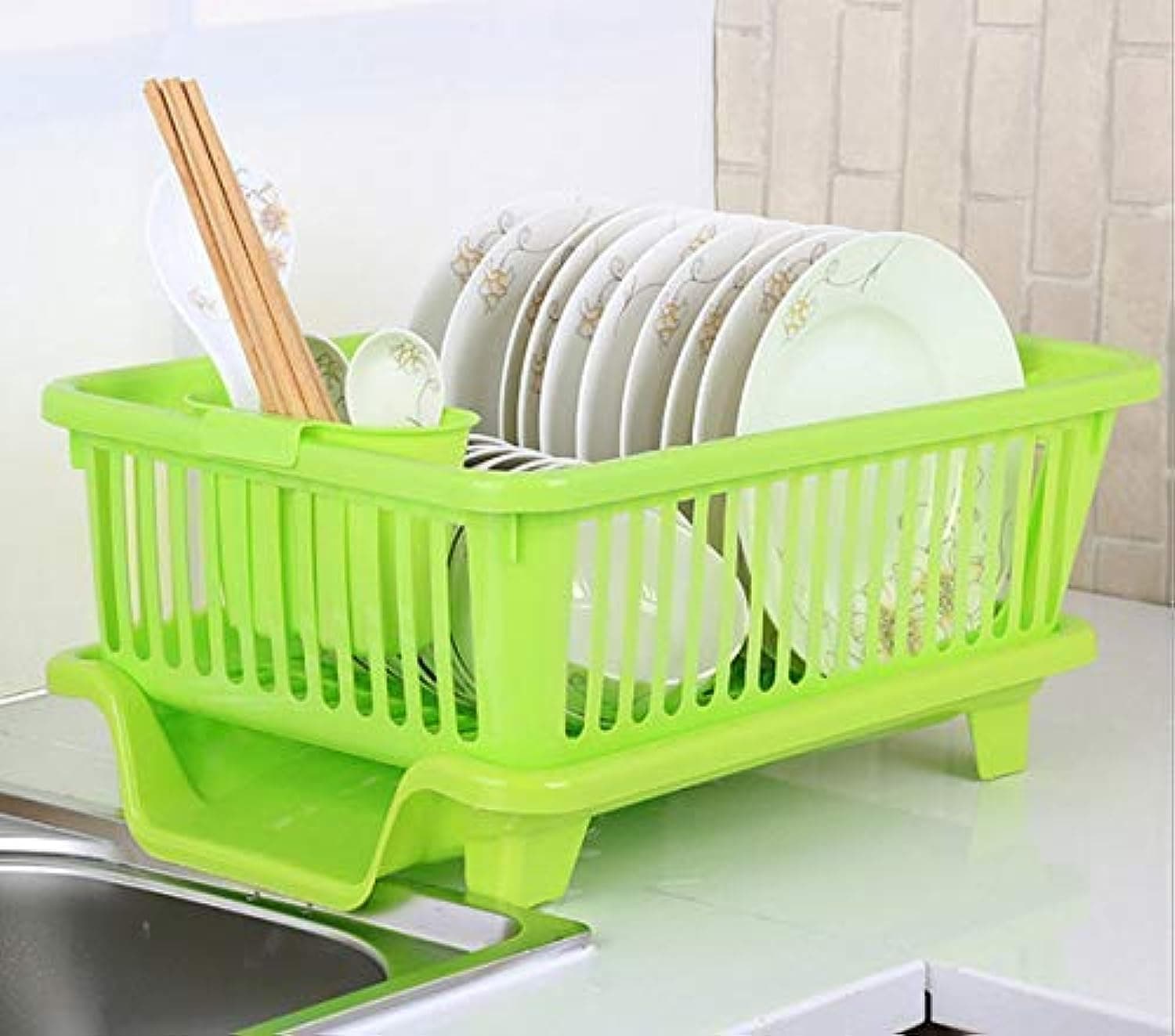ROKOO Omkar s 3 in 1 Kitchen Sink Dish Drainer Drying Rack Utensils Washing Holder Plastic Basket Organizer with Tray and Utensil Cutlery Ho at ₹299 – Amazon