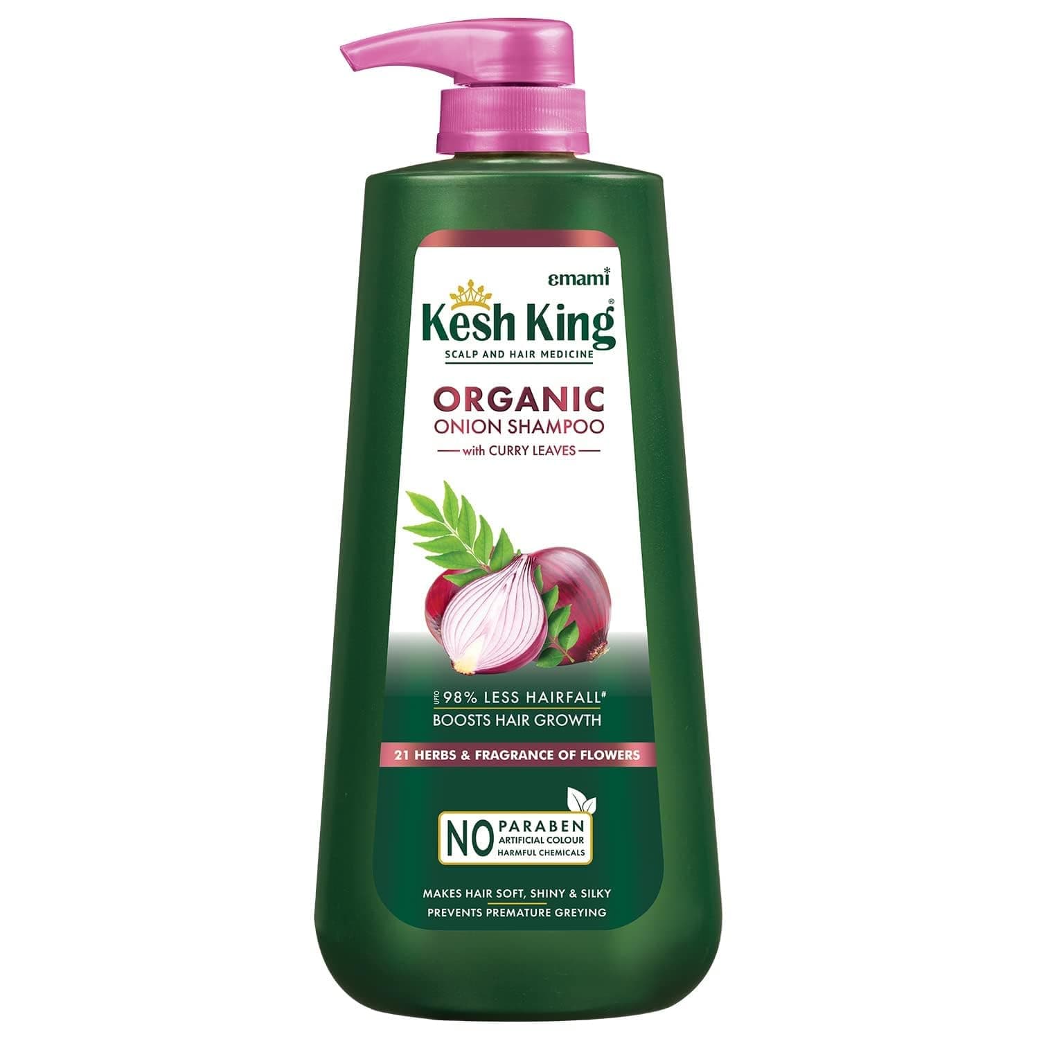 Kesh King Organic Onion Shampoo With Curry Leaves Reduces Ha at ₹329 – Amazon