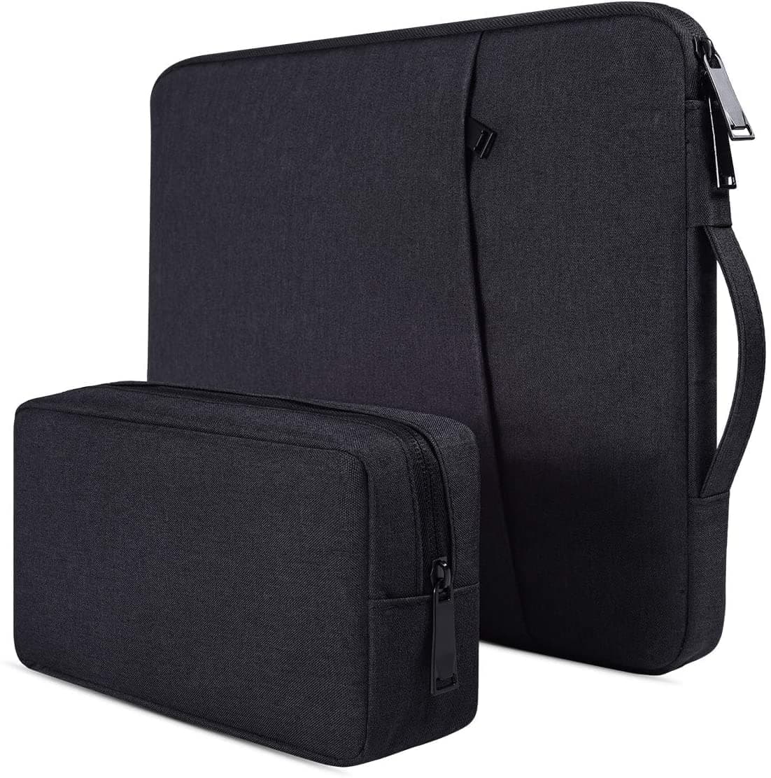 Dynotrek Zipper 15.6 inch Laptop Sleeve Case, with Charger Pouch Shockproof Protective Notebook Cover, Accessory Pocket, Briefcase Carrying at ₹299 – Amazon