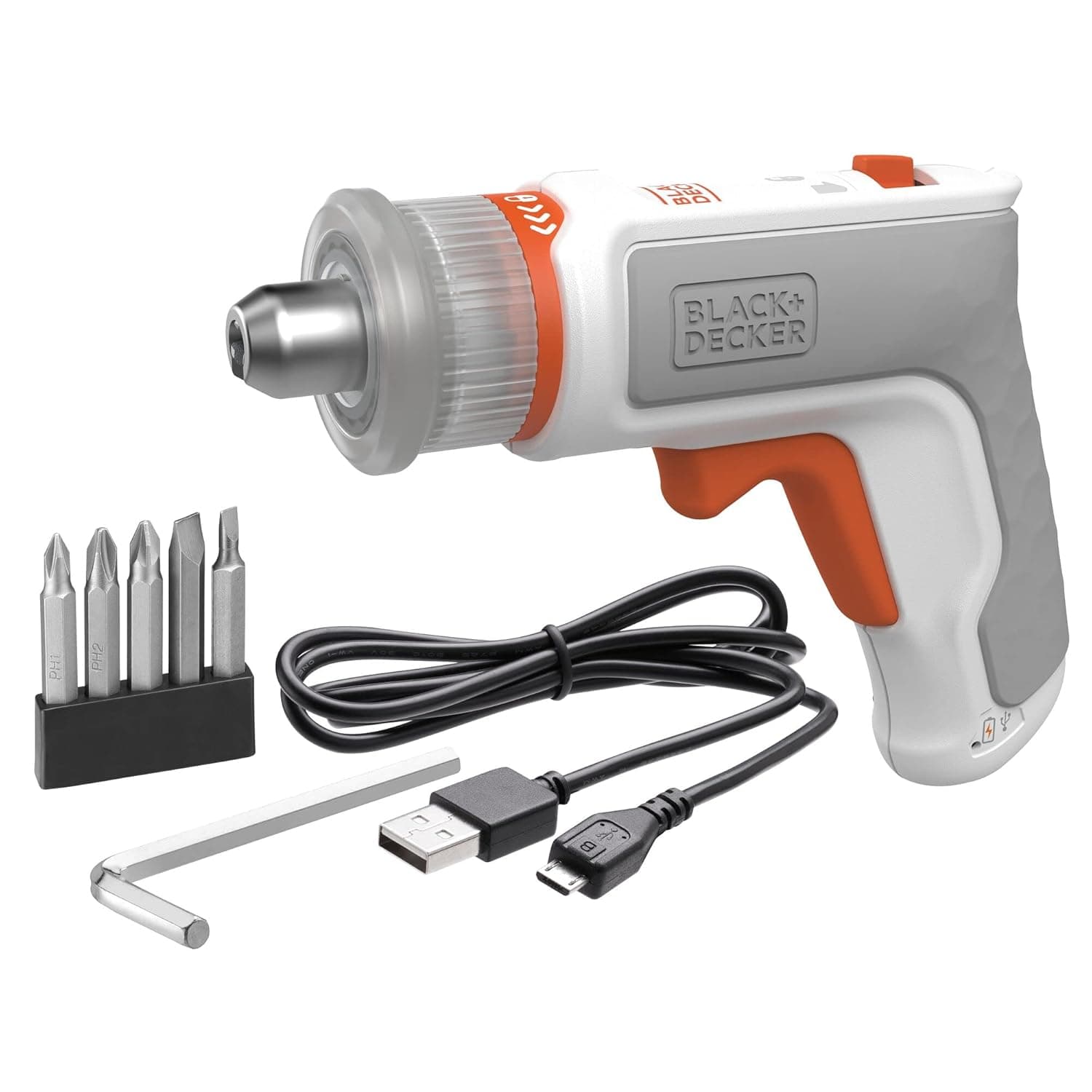 BLACK + DECKER BCRTA01-B1 4V 5mm Cordless Electric Screwdriver Furniture Assembly Tool at ₹1427 – Amazon