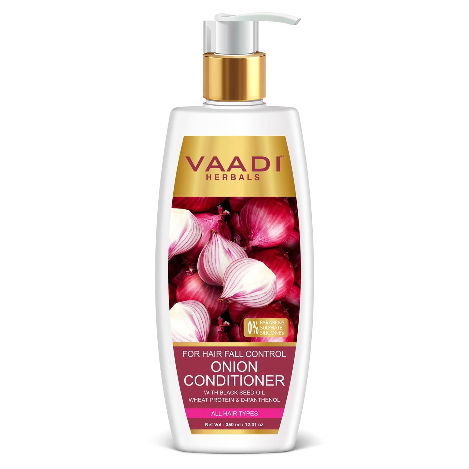 Vaadi Herbals Onion Hair Fall Conditioner | Softens Dry, Damaged, Frizzy Hair | With Onion extract, Black seed oil, Wheat Protein & D Panthe at ₹205 – Amazon