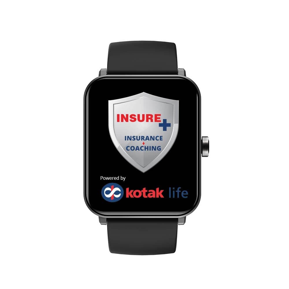GOQii Insure+ 5 lakhs Health Insurance with Smart Vital Max (Blue) and 3 Months Personal Coaching at ₹1479 – Amazon