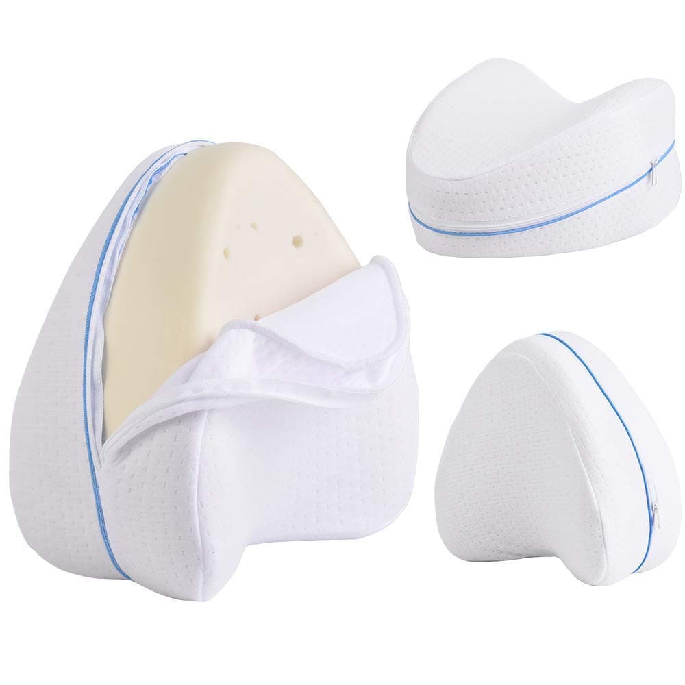 Leg Knee Pillow for Sleeping,Knee Pillow Support for Knock Knees for Lower Back Pain,Side Sleepers, Wedge, Hip,Pregnancy Memory Foam Sciatic at ₹299 – Amazon
