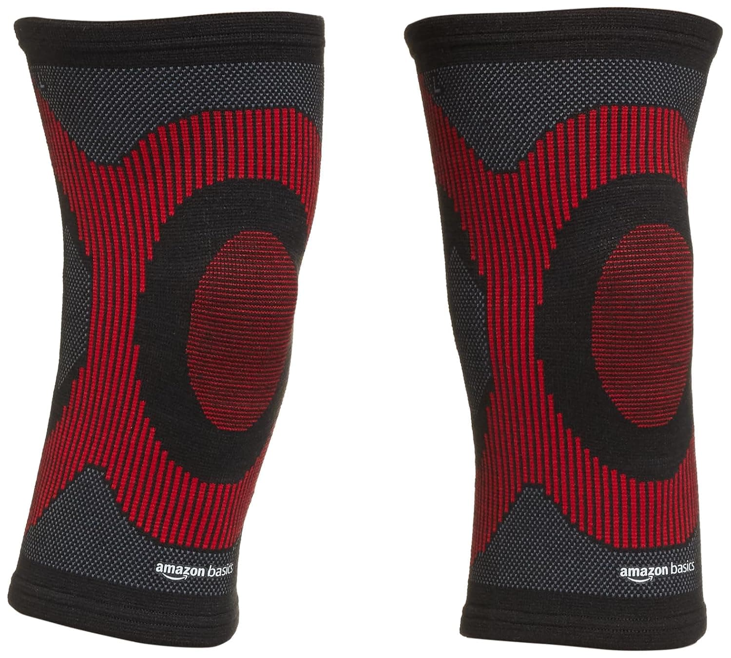 Amazon Basics - Premium Knee Cap Support, Medium Size, Quick Sweat-Dry Material, Ergonomic Design, For Execrise, Gym, Running, Cycling, Nylon at ₹176 (82% Off) – Amazon