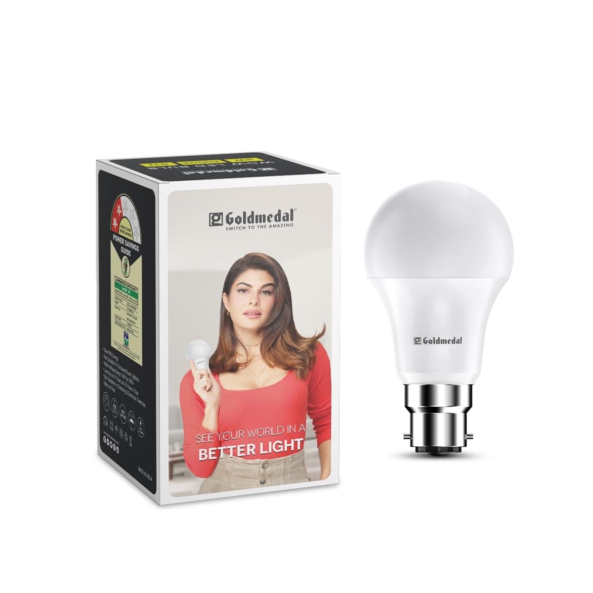 Goldmedal WOW 9W B22 Base LED Bulb For Home & Office | 230 Degree Light Coverage | 4kV Surge Protection | High Voltage Protection | Energy E at ₹46 – Amazon