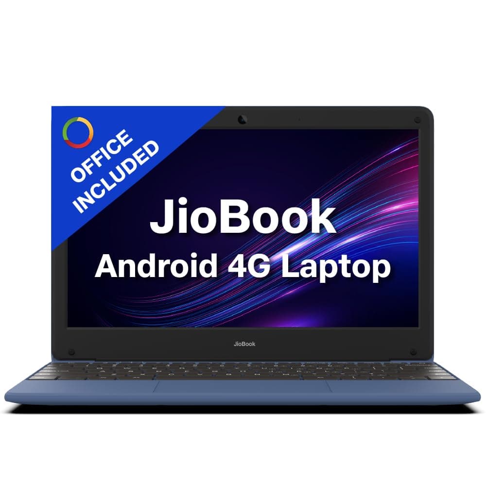 JioBook 11 with Lifetime Office | Android 4G Laptop Mediatek 8788 (JioOS) | Octa-core | 4GB RAM | 64 eMMC Storage | Thin and Light Laptop (1 at ₹9999 – Amazon