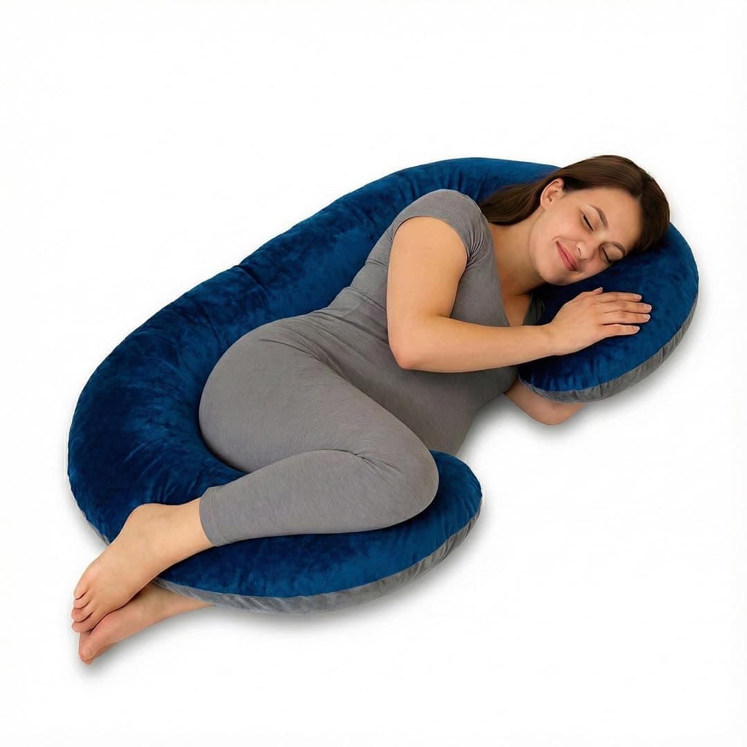 Amazon Basics Full Body Pregnancy Pillow for Maternity,Baby at ₹379 – Amazon