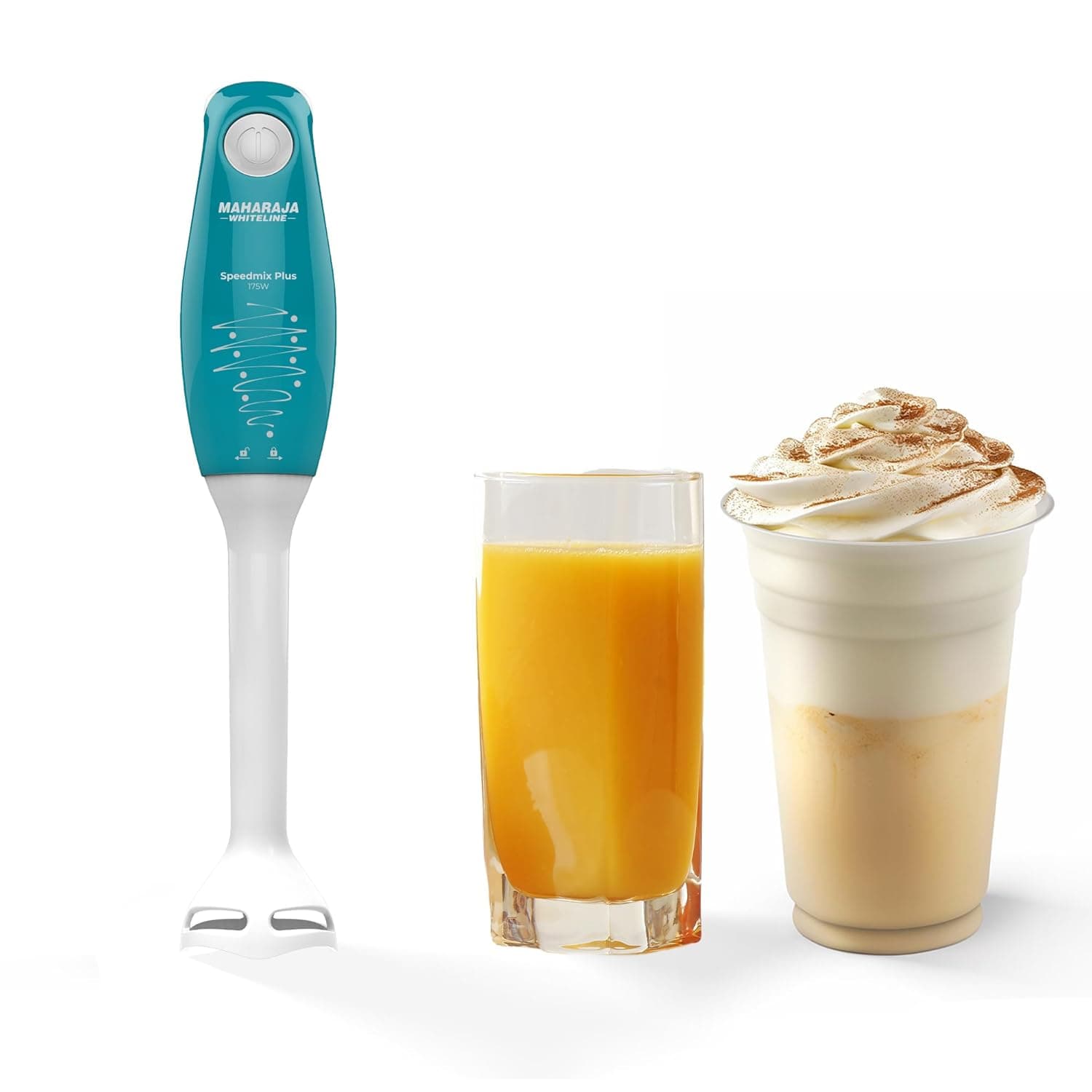 Maharaja Whiteline Speedmix Plus Hand Blender with Stainless Steel Blades | Long Lasting Performance with 175 Watts Motor | Detachable Plast at ₹881 – Amazon