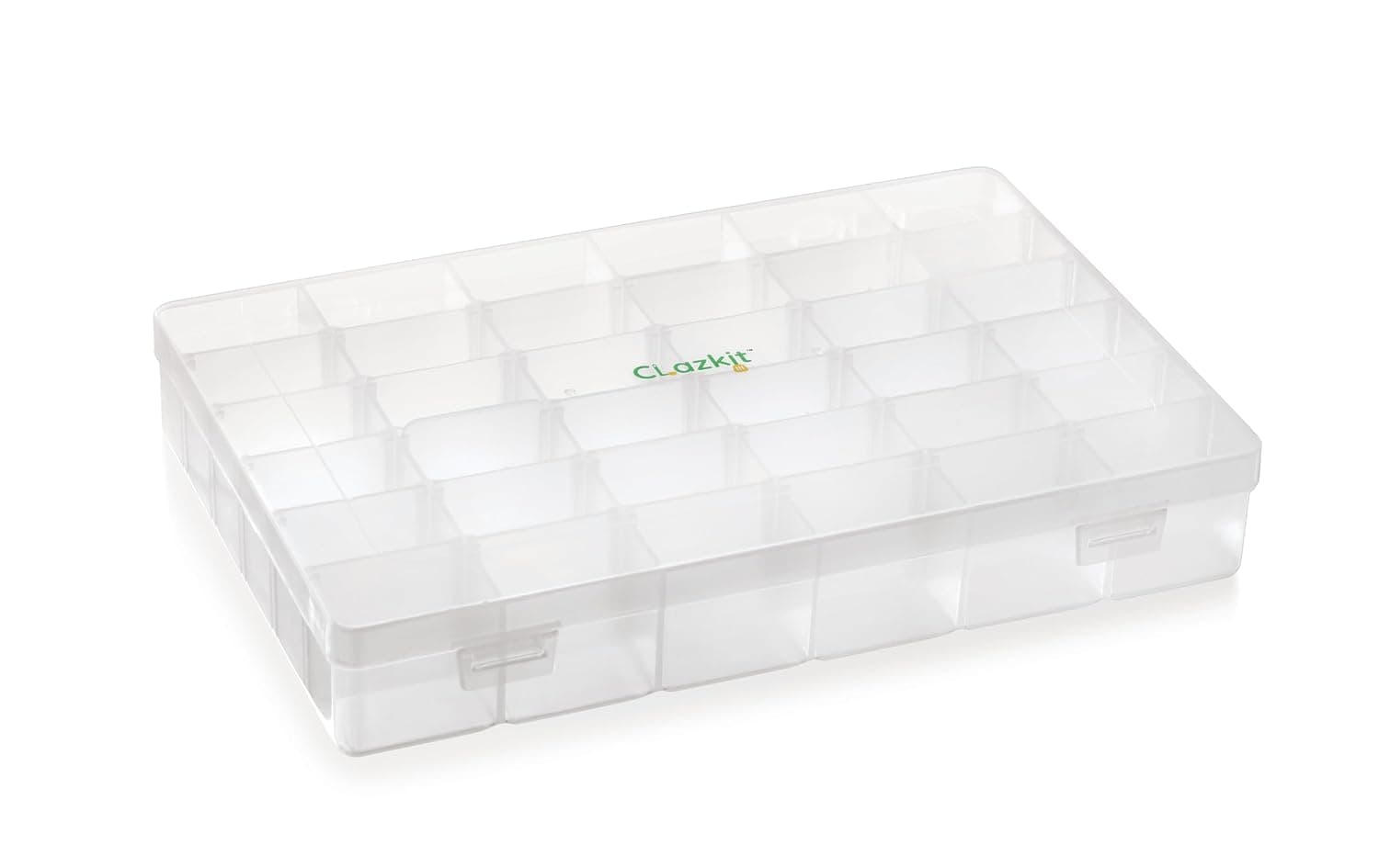Clazkit Plastic 36 Grid Cells Multicolorpurpose Jewellery Organizer Rectangular Storage Box, with Adjustable Dividers, Transparent Storage O at ₹100 – Amazon