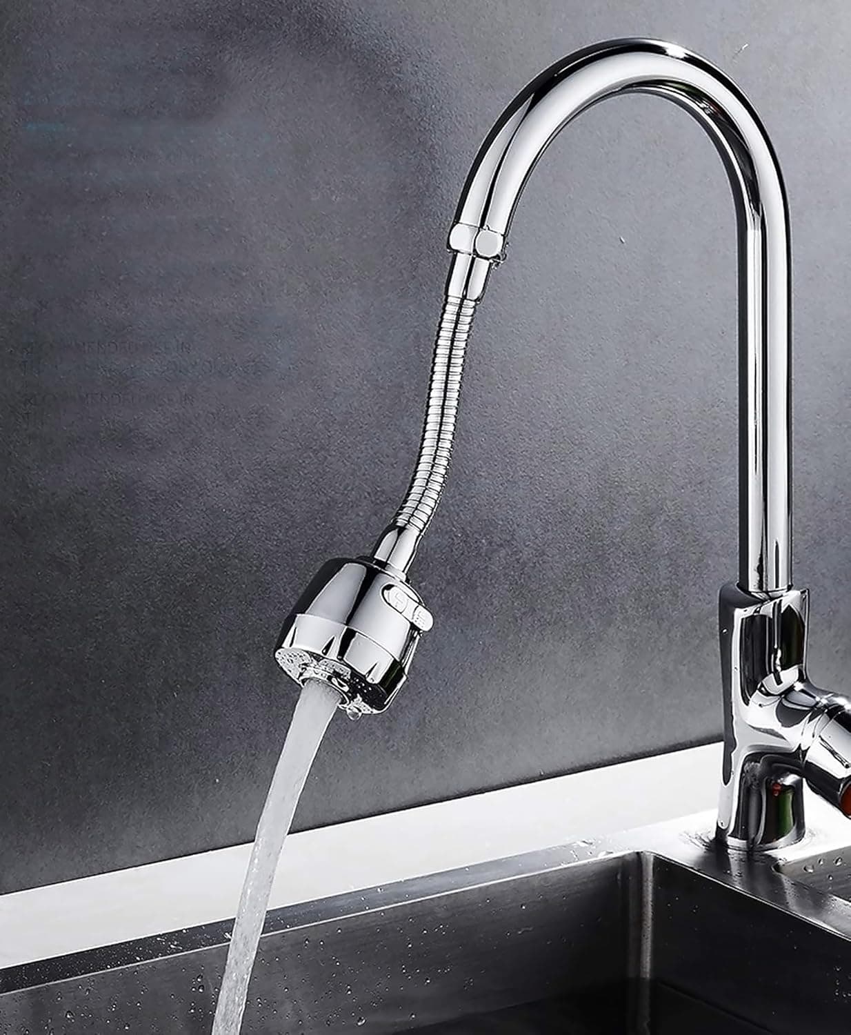 GLUN® 360 Rotation Tap Shower with 2 Mode, Metal Hose Kitchen Faucet Extender Spouts Shower for Water Purifier, Nozzle Purifier, Bubbler and at ₹150 – Amazon
