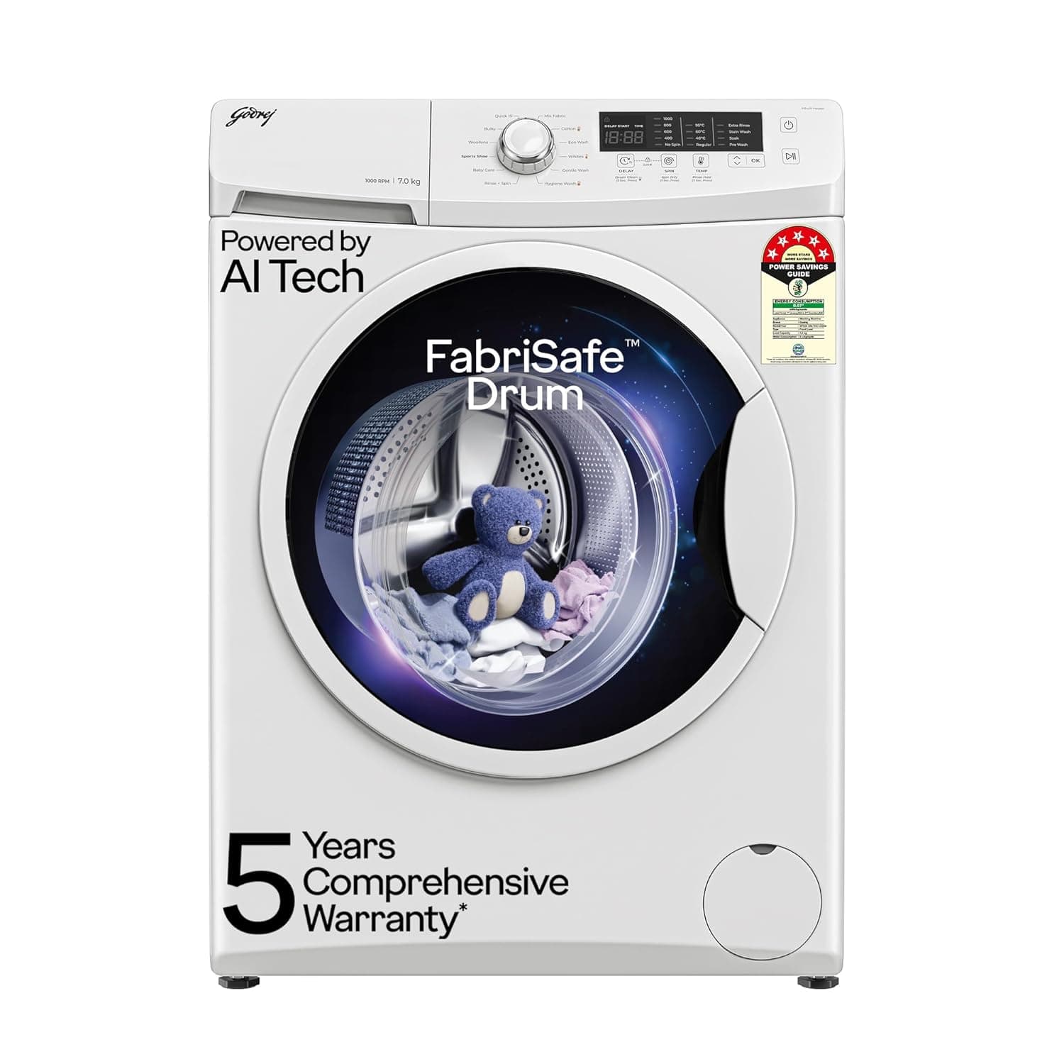Godrej 7 Kg Fully Automatic Front Load Washing Machine @ 20,790. at ₹4500 – Amazon