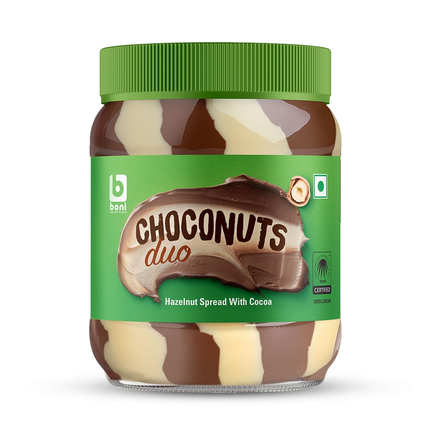 BONI Choconuts Duo Hazelnut Chocolate Spread with Cocoa 400g at ₹199 – Amazon