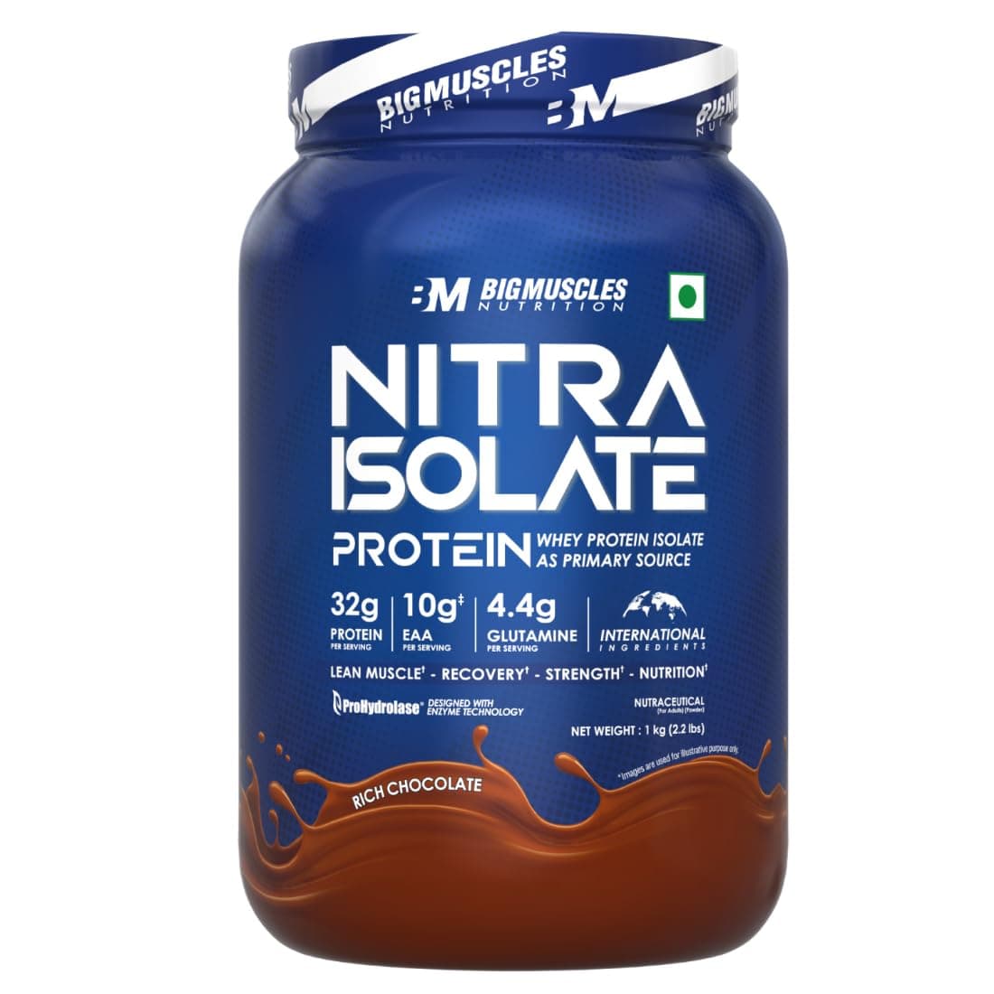 Bigmuscles Nutrition Nitra Isolate [1kg, Rich Chocolate] | 3 at ₹1999 – Amazon