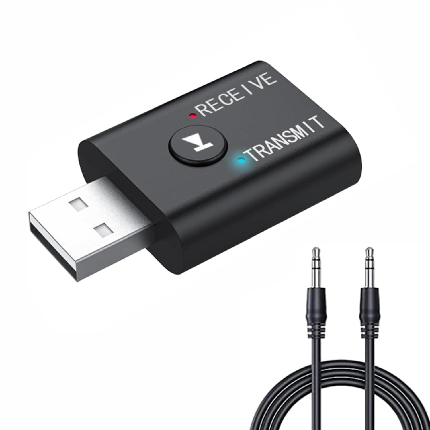 TECHONTO® Bluetooth 5.0 2-in-1 Transmitter & Receiver Converter – Wireless Audio Adapter for Car & Home, USB Powered, 3.5mm Aux, Hands-Free at ₹189 – Amazon