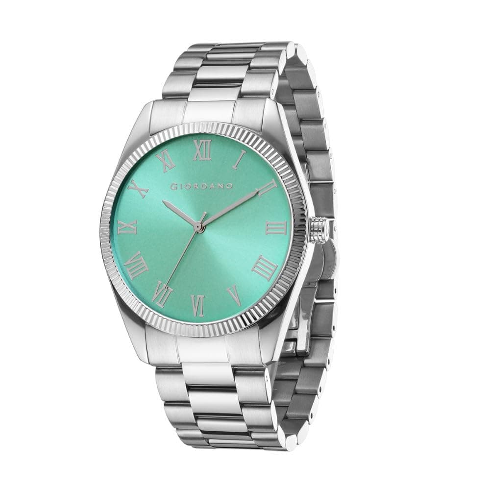Giordano Analog Watch for Men with Round Dial, Roman Numeric Indices and Stainless Steel Strap - GZ-50112 at ₹1799 – Amazon