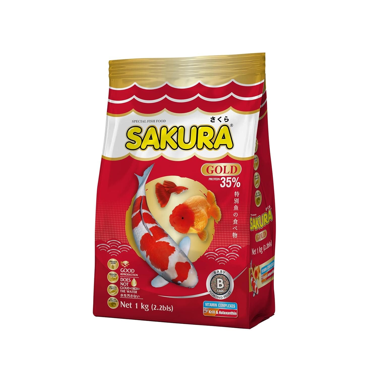 Sakura Gold Super Premium Fish Food with Vitamin Complexes + at ₹280 – Amazon