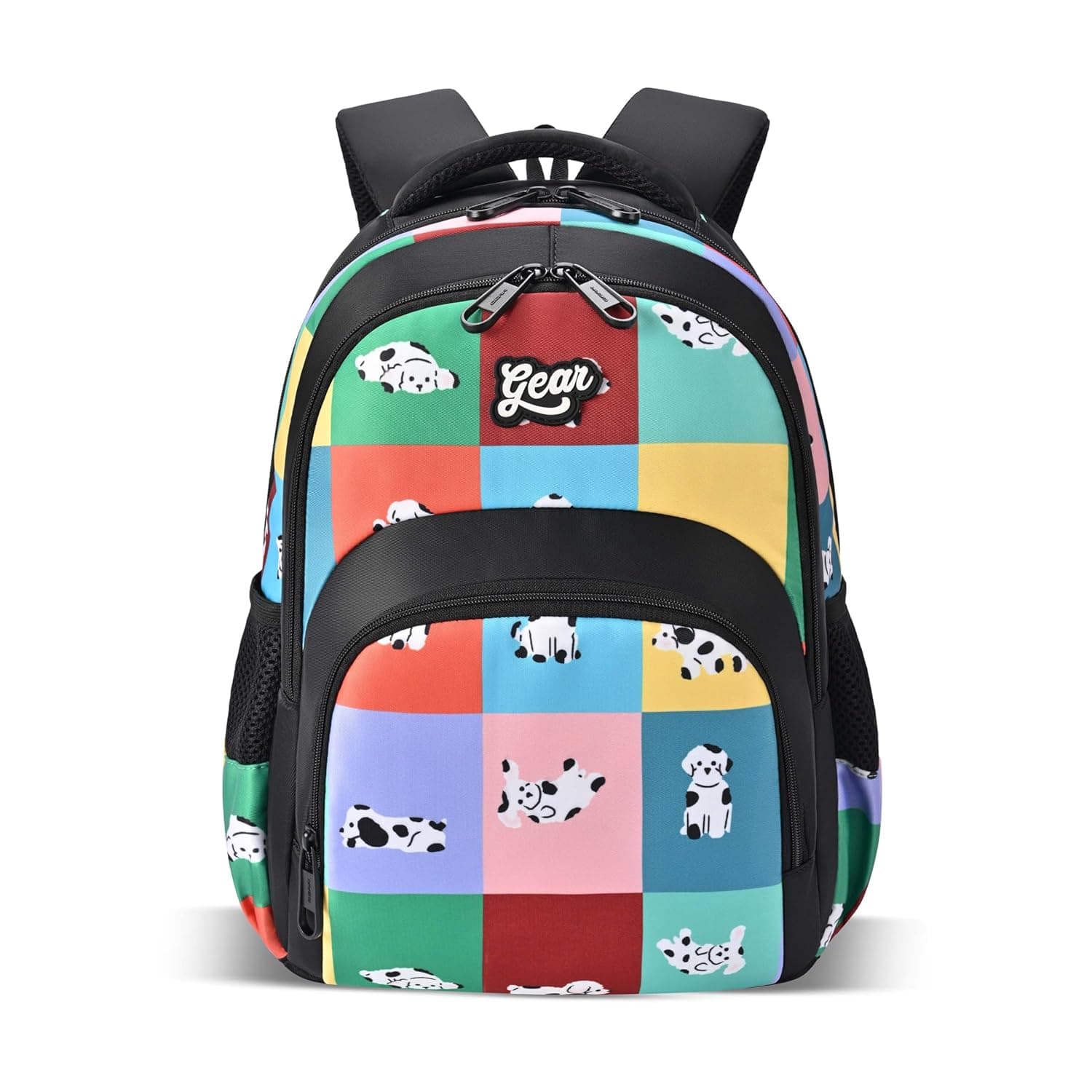 Gear Puffy 3 Compartment Backpack 15"/21L Small Water Resistant School Bag/Casual Backpack/Daypack/Kids Bag for Boys/Girls (Black-Green) at ₹599 – Amazon