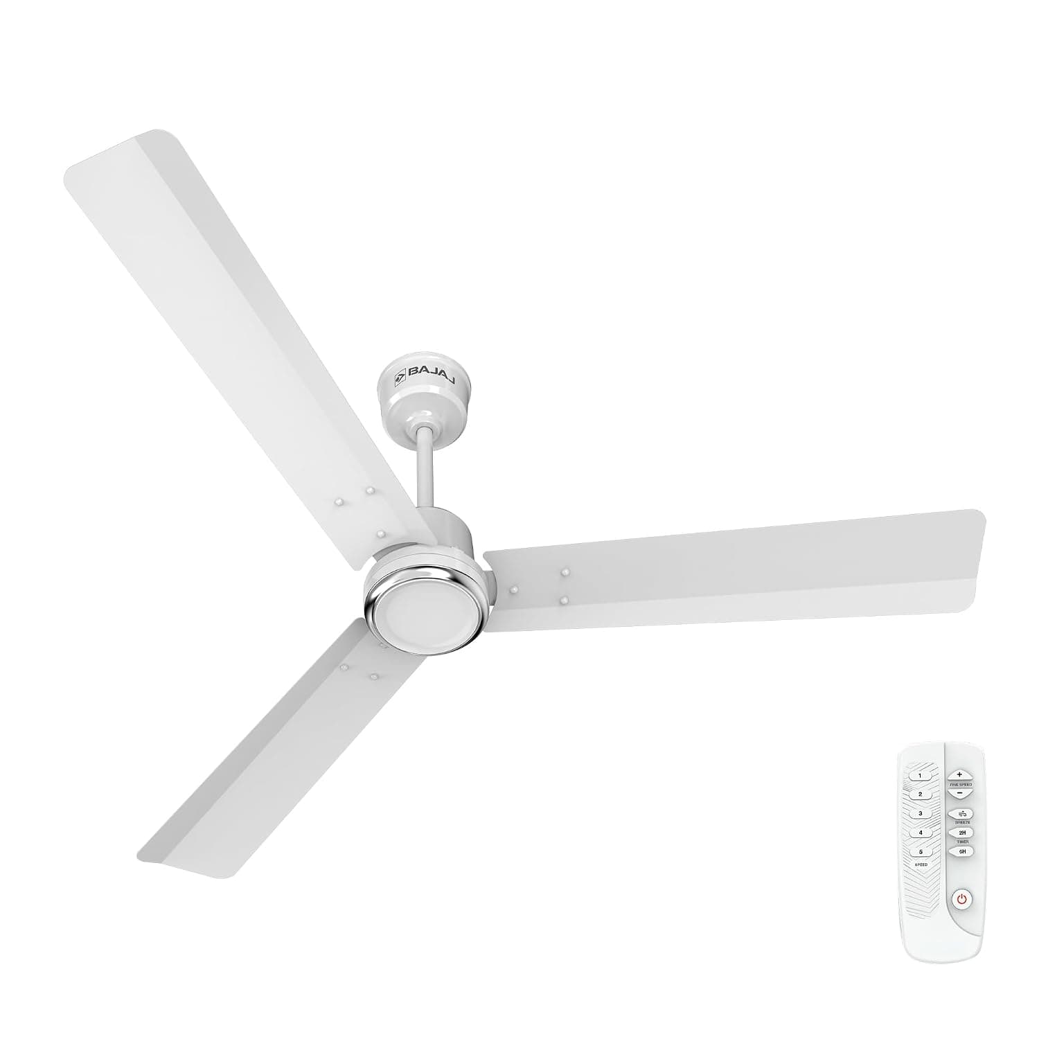 Bajaj Classico Sleek Plus 5S 1200MM (48”) BLDC Ceiling Fan with Remote | BEE 5 Star Rated Energy Efficient | Power Saving | Sleek Compact De at ₹2599 – Amazon