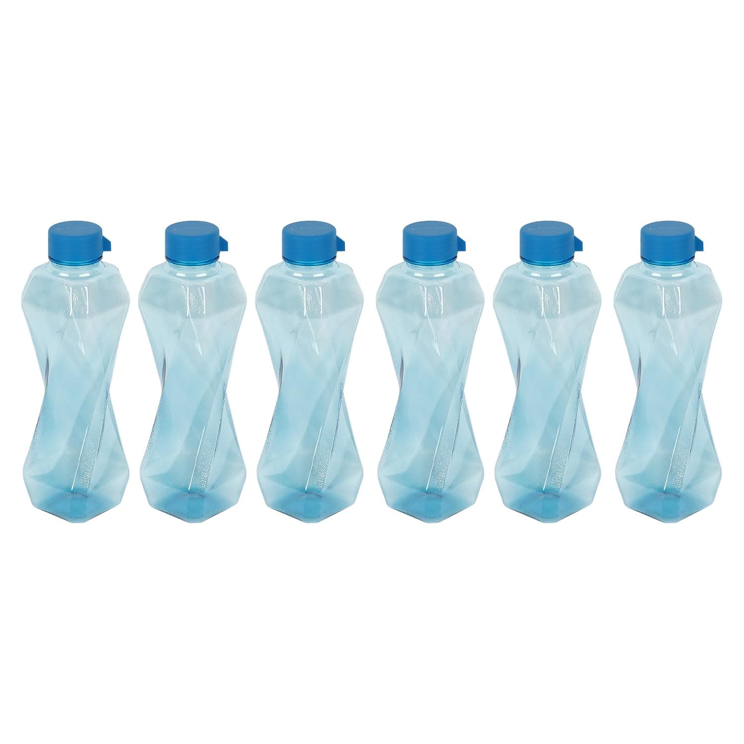 PEARLPET Twist BPA-Free Plastic Water Bottle Set |Lightweight, Leak-Proof & Freezer Safe – Pack of 6 (1000ml Each), Blue - Amazon at ₹128 (60% Off) – Amazon