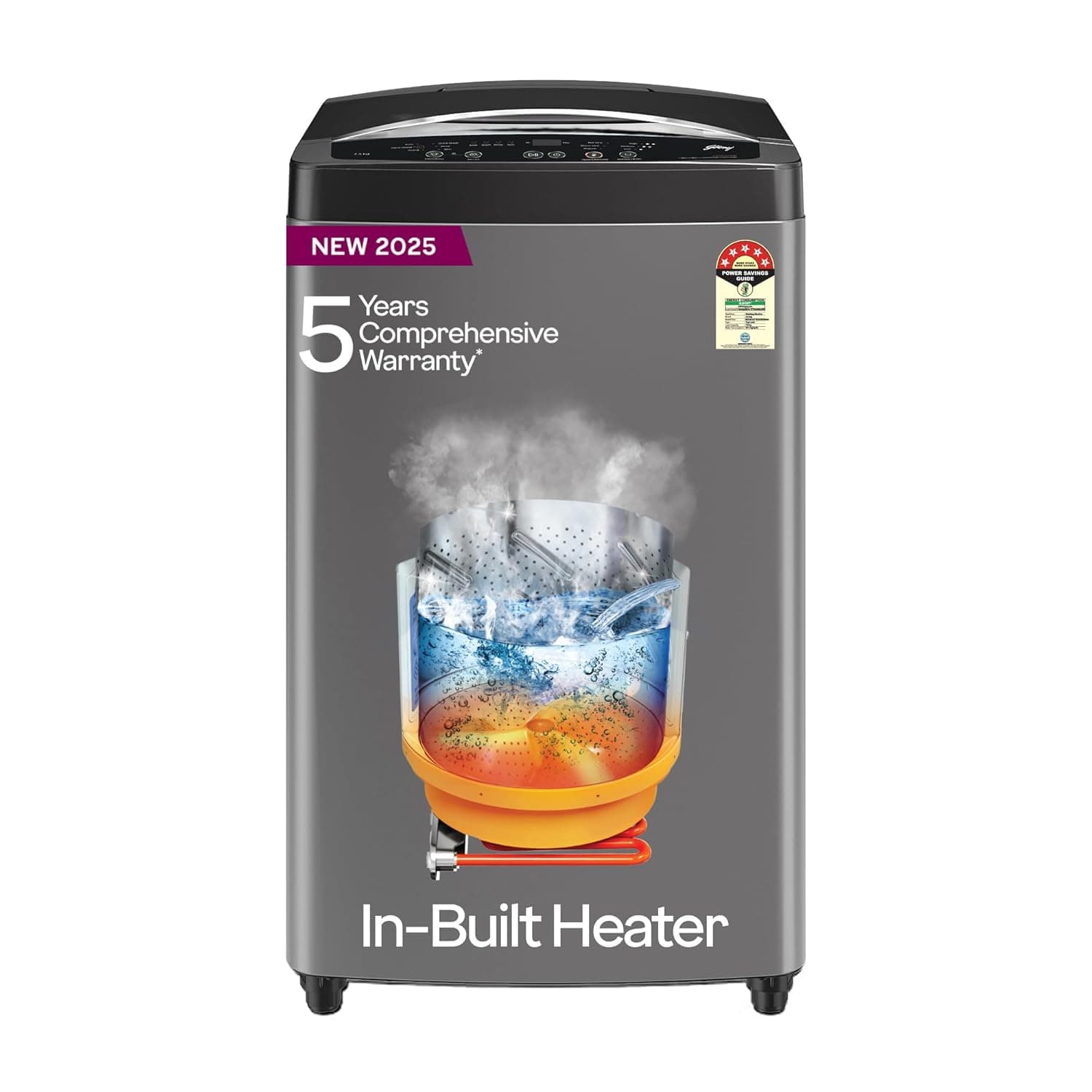 Godrej 7.5 Kg 5 Star, AI Powered, Inbuilt Heater, Fills Tub At ~0 Water Pressure, Fully Automatic Top Load Washing Machine (WTEON ALP 75 5.0 at ₹18190 – Amazon