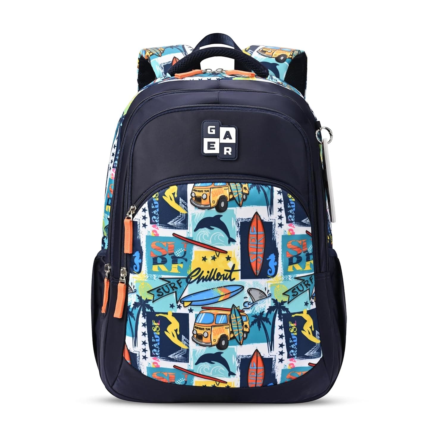 Gear Wanderer 19"/24L Large Water Resistant School Bag/Casual Backpack/Daypack/Laptop Bag for Boys/Girls (Royal Blue - Mint) at ₹999 – Amazon