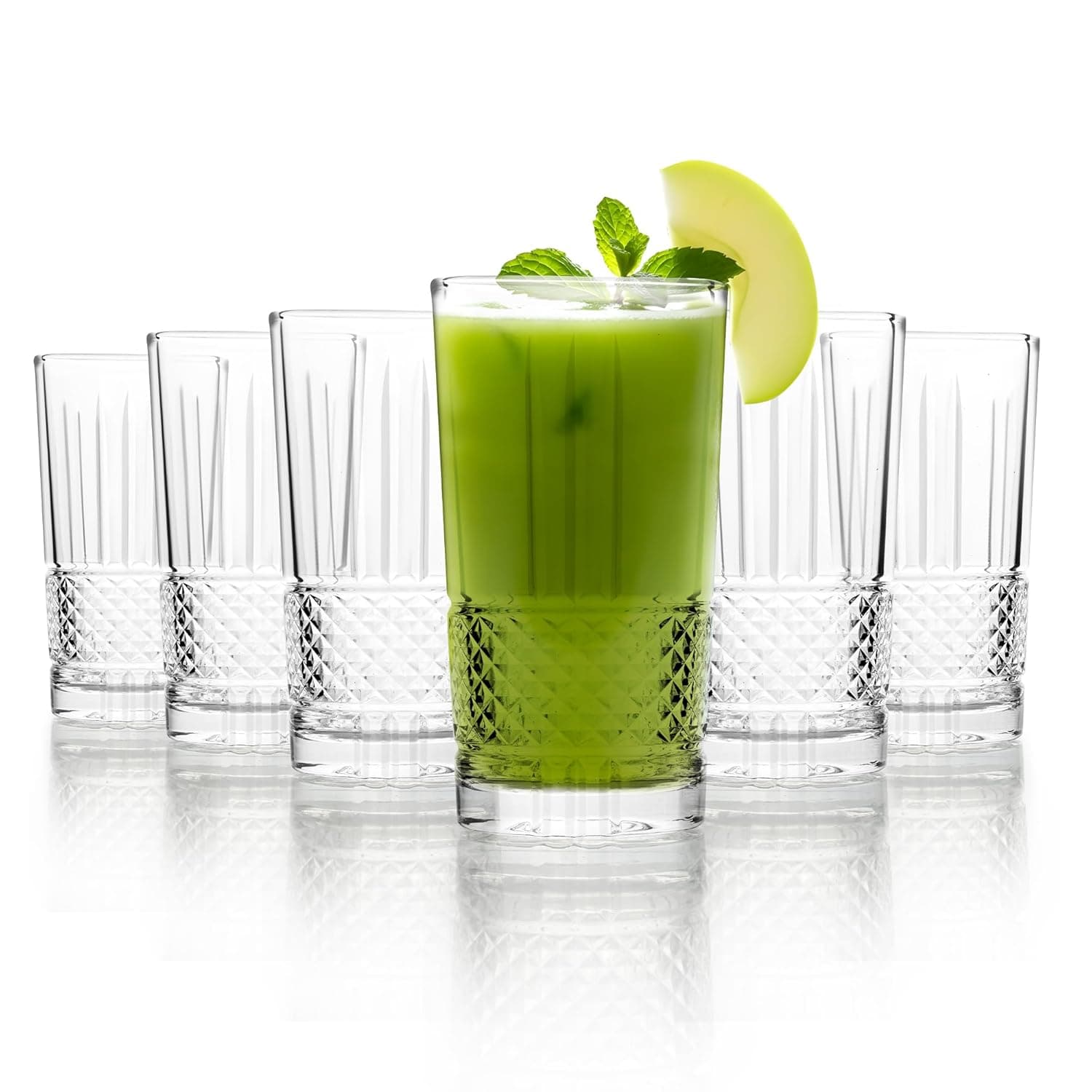 CELLO Brilliant Hi-Ball Glass Set of 6 Pcs 275ml, Transparent | Freezer & Fridge Safe, Leadfree Dishwasher Safe Toughened Crystal Clear Glas at ₹359 – Amazon