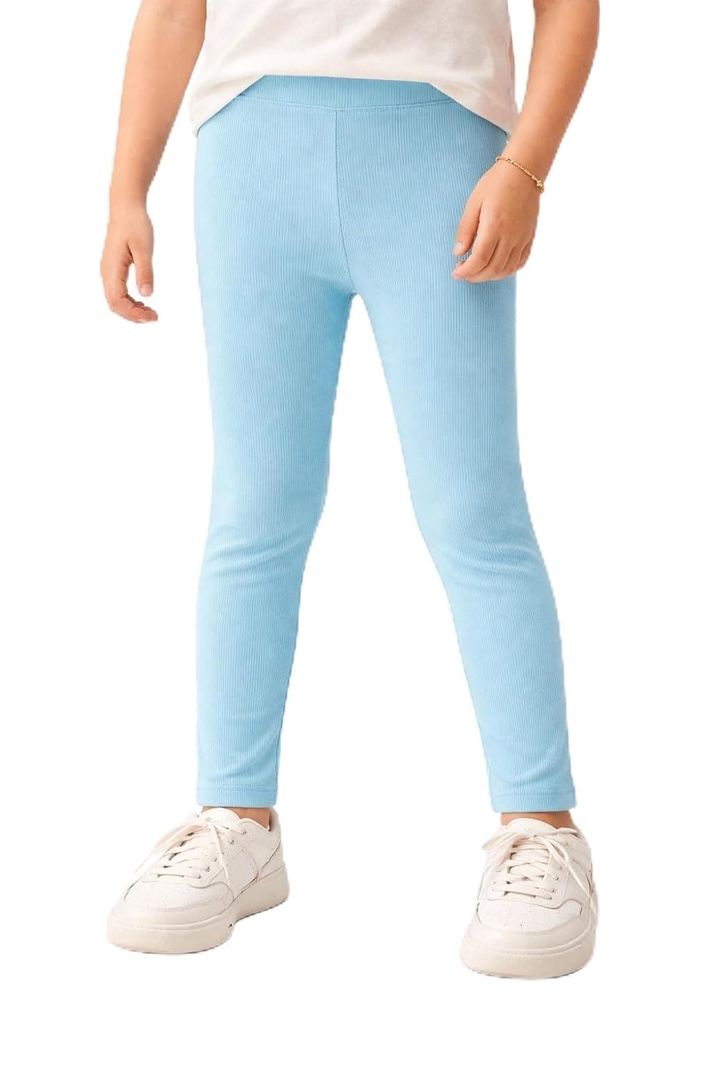 Symbol Girl's Cotton Ribbed Stretchable Leggings | Ankle Length | Aged 2-14 Years at ₹199 – Amazon