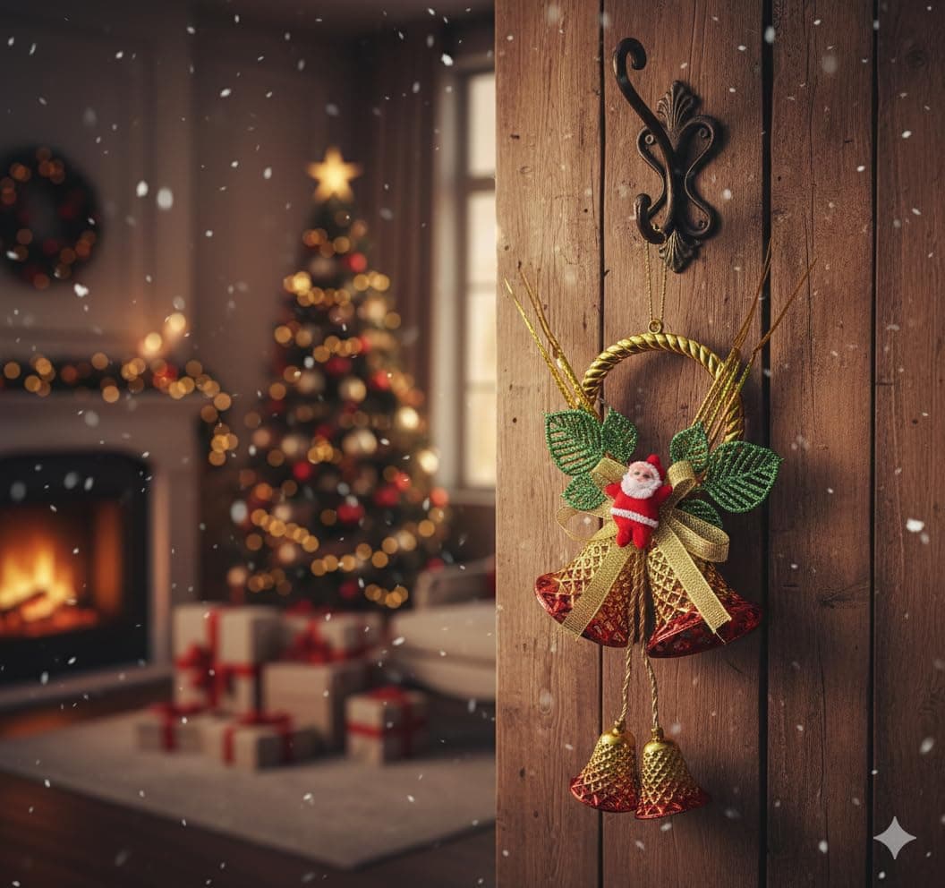 Hanging Bells Décor Christmas Decoration | Items for Home & Office | Festive Hangings, Ornaments | PoPo Toys ® | Golden at ₹45 – Amazon