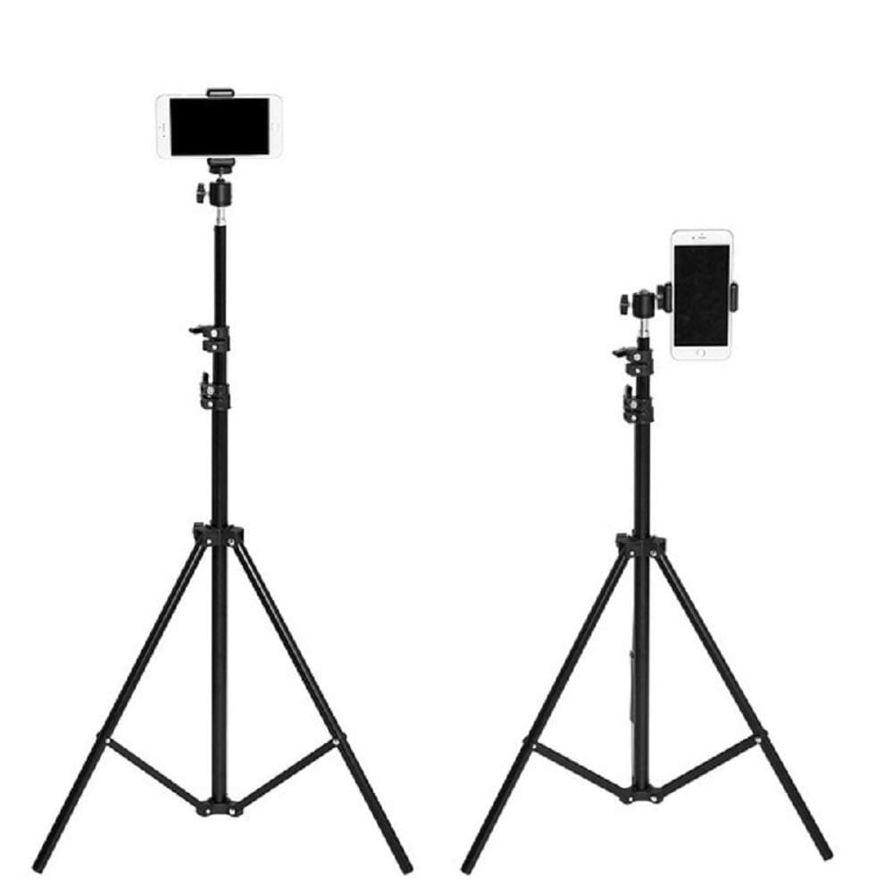 Kratos Premium 84 Inch (7 feet) Tripod Stand, Adjustable and Portable Design with Mobile Clip Holder Perfect for Ring Light, Photography, Vi at ₹409 – Amazon