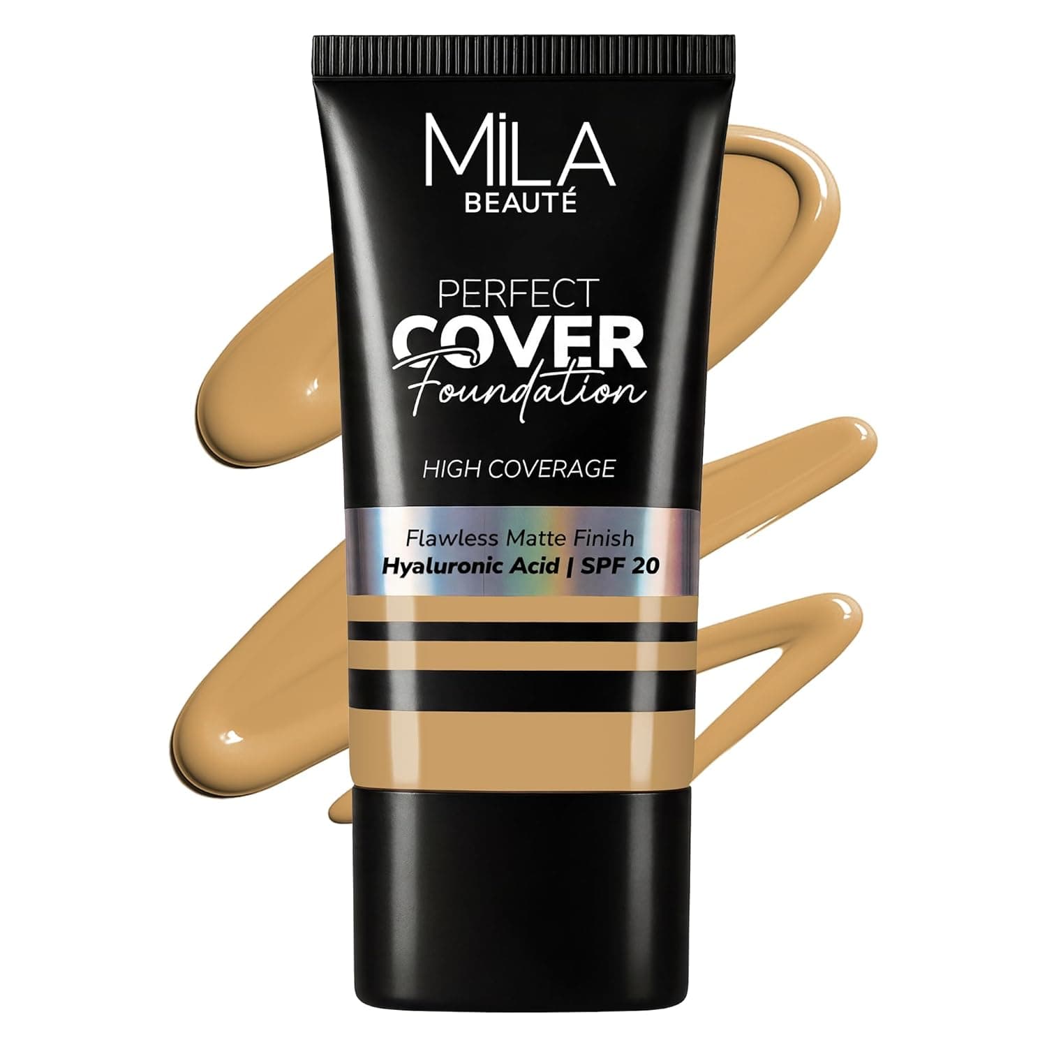 Mila Beauté Perfect Cover Foundation with Hyaluronic Acid & SPF 20 | High Coverage & Flawless Matte Finish | Super Hydrating & Lightweight F at ₹104 – Amazon